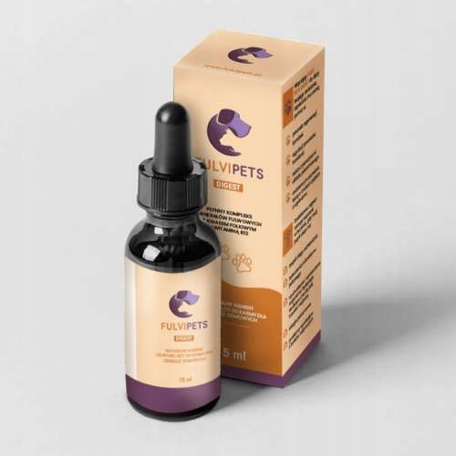 Levně Trávicí problémy u psů a koček – kapky Fulvi Pets Digest – 15 ml (75 dnů)