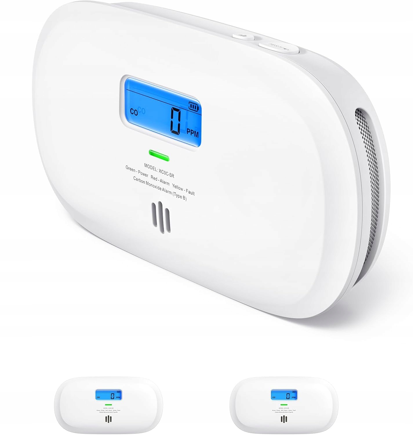 Detektor Oxidu Uhelnatého CO2 X-sense XC0C-SR Domácí Alarm Sada 2KS