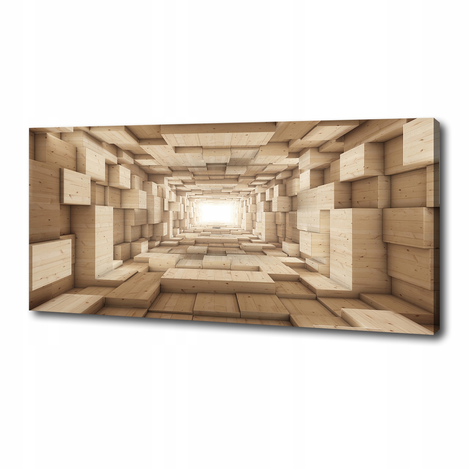

Foto obraz na płótnie Drewniany tunel 125x50 cm