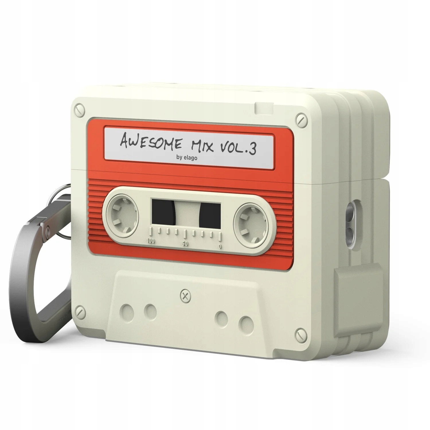 Pouzdro na Apple AirPods Pro 3 Elago Cassette Tape Retro s karabinkou