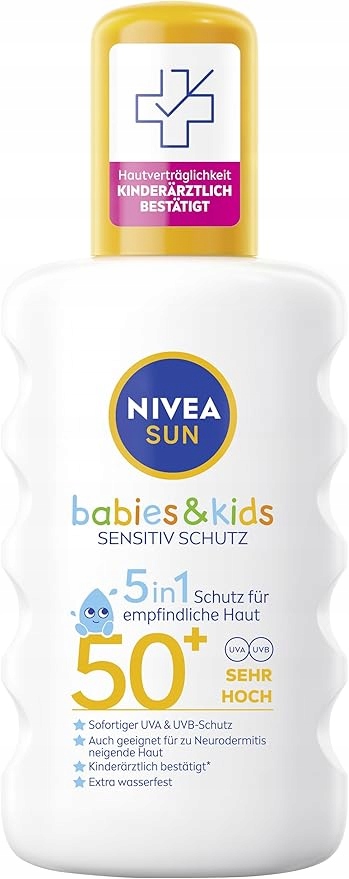 Nivea Sun balzám na opalování Babies&kids Spf 50, 200 Ml, Německo (o)
