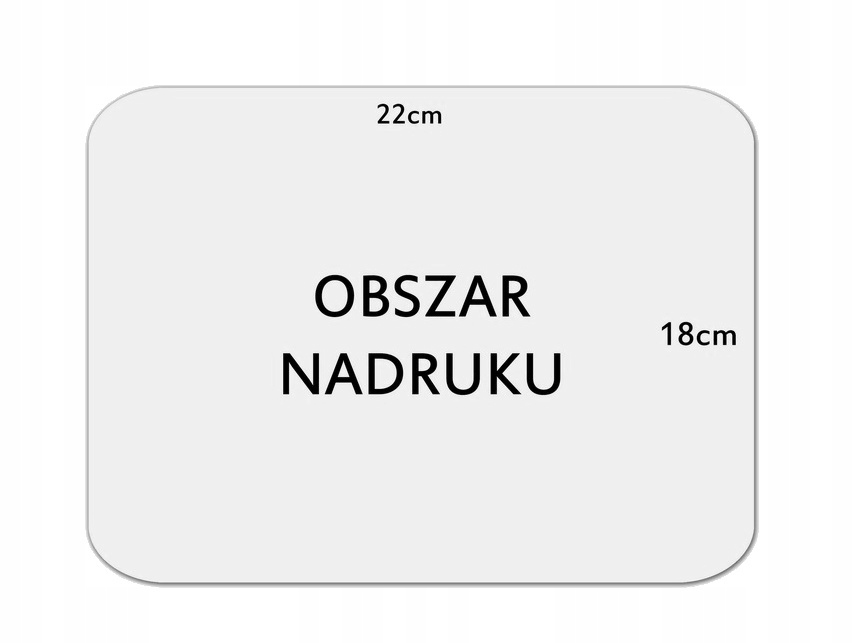 PODKŁADKA POD MYSZ MYSZKĘ Z NADRUKIEM ZDJĘCIEM LOGO REKLAMA PREZENT Marka inny