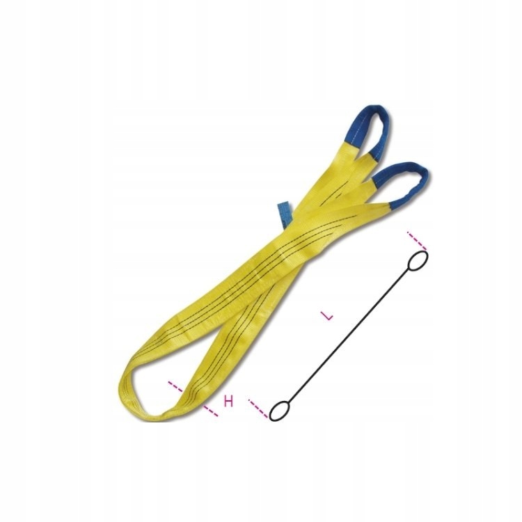 Zawiesie pasowe 6 m WLL 3000kg Robur Długość maksymalna 6 m