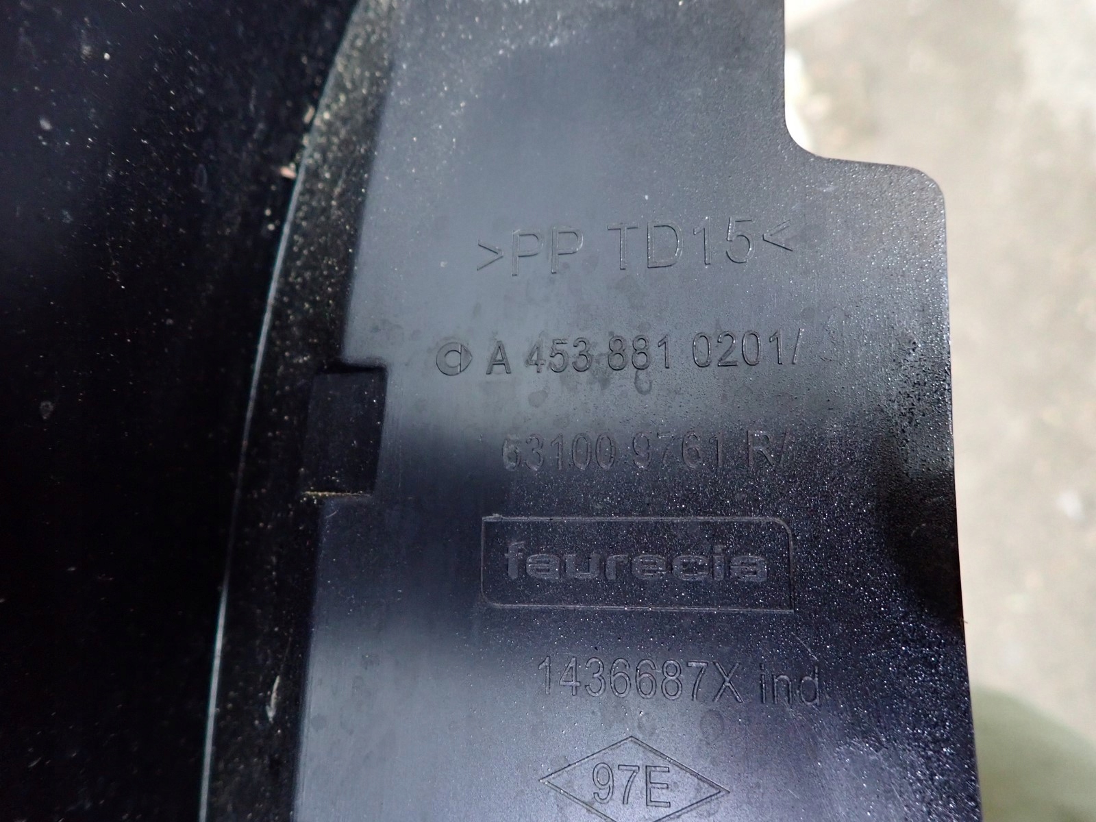 fender right front front SMART FOR TWO FORTWO 453 2014- A4538810201