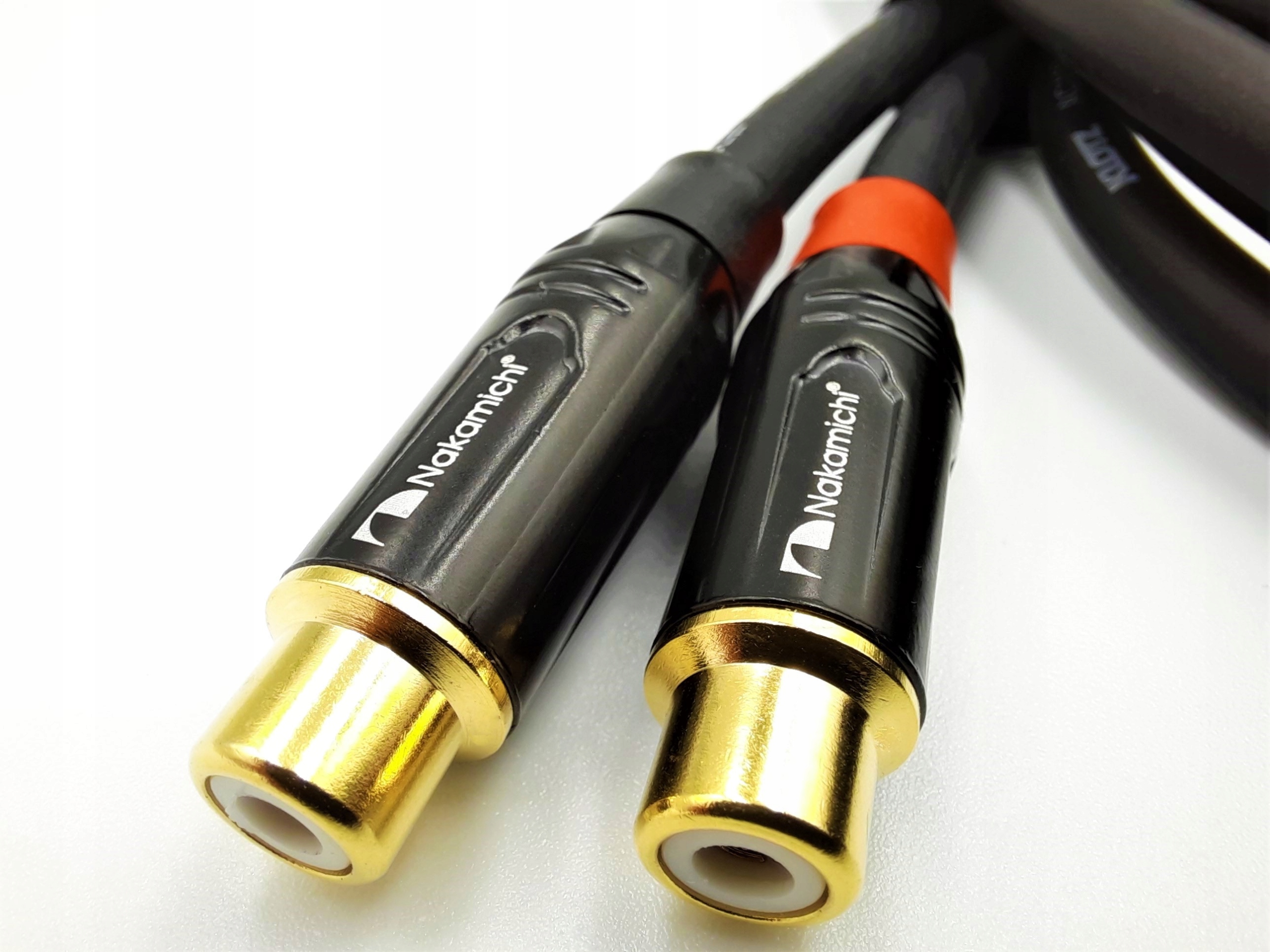 WTYK ŻEŃSKI GNIAZDO RCA CINCH NAKAMICHI 7mm 2szt Kod producenta OFC Wtyki złącza złącze na przewód MONO