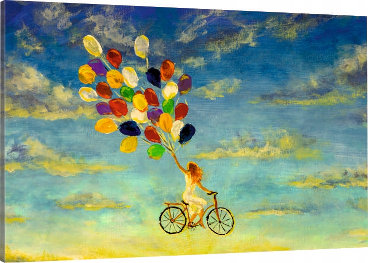 

Obraz Na Płótnie dziewczyna z balonami 110x70