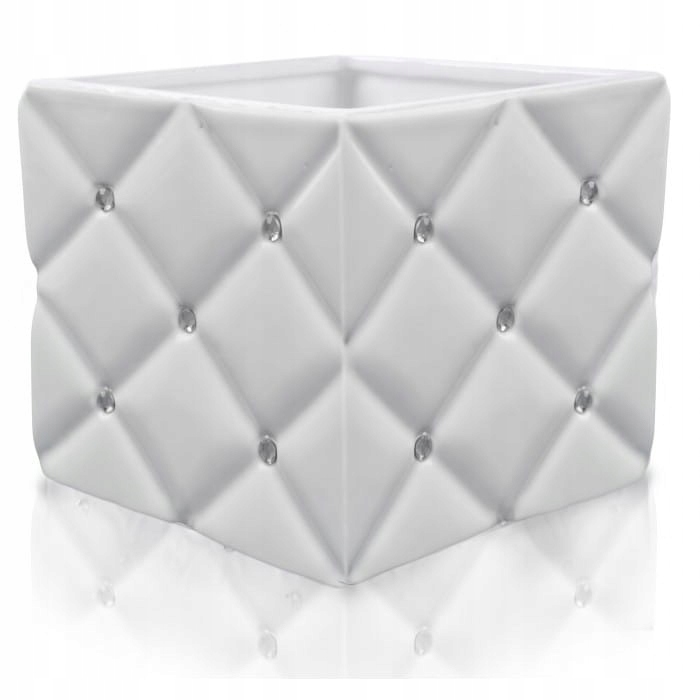 

Biała Osłonka Glamour Kwadrat 14 x 13 cm