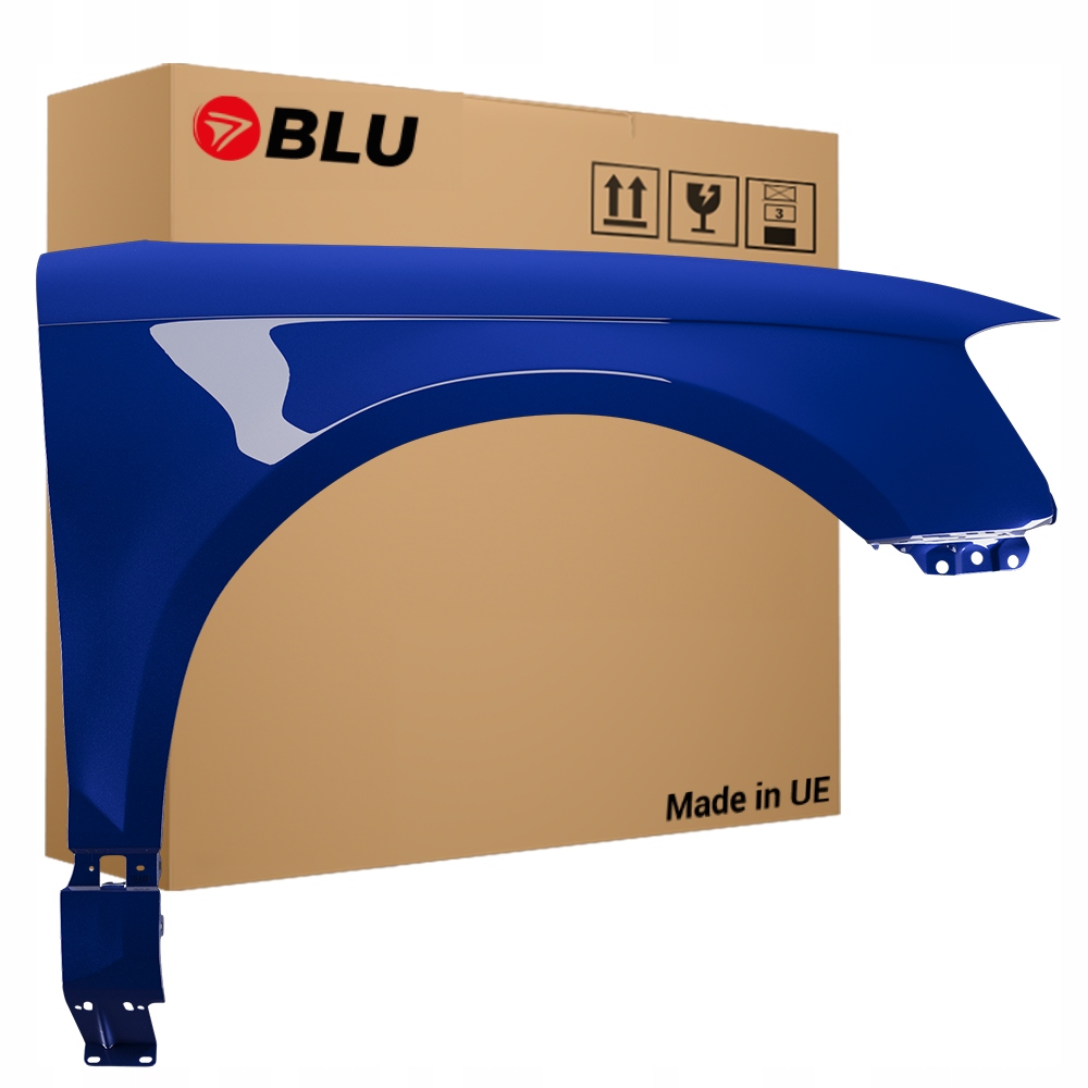 Blu Blatník Audi A3 8P lift LX5Q pravý modrý 08-12 přední