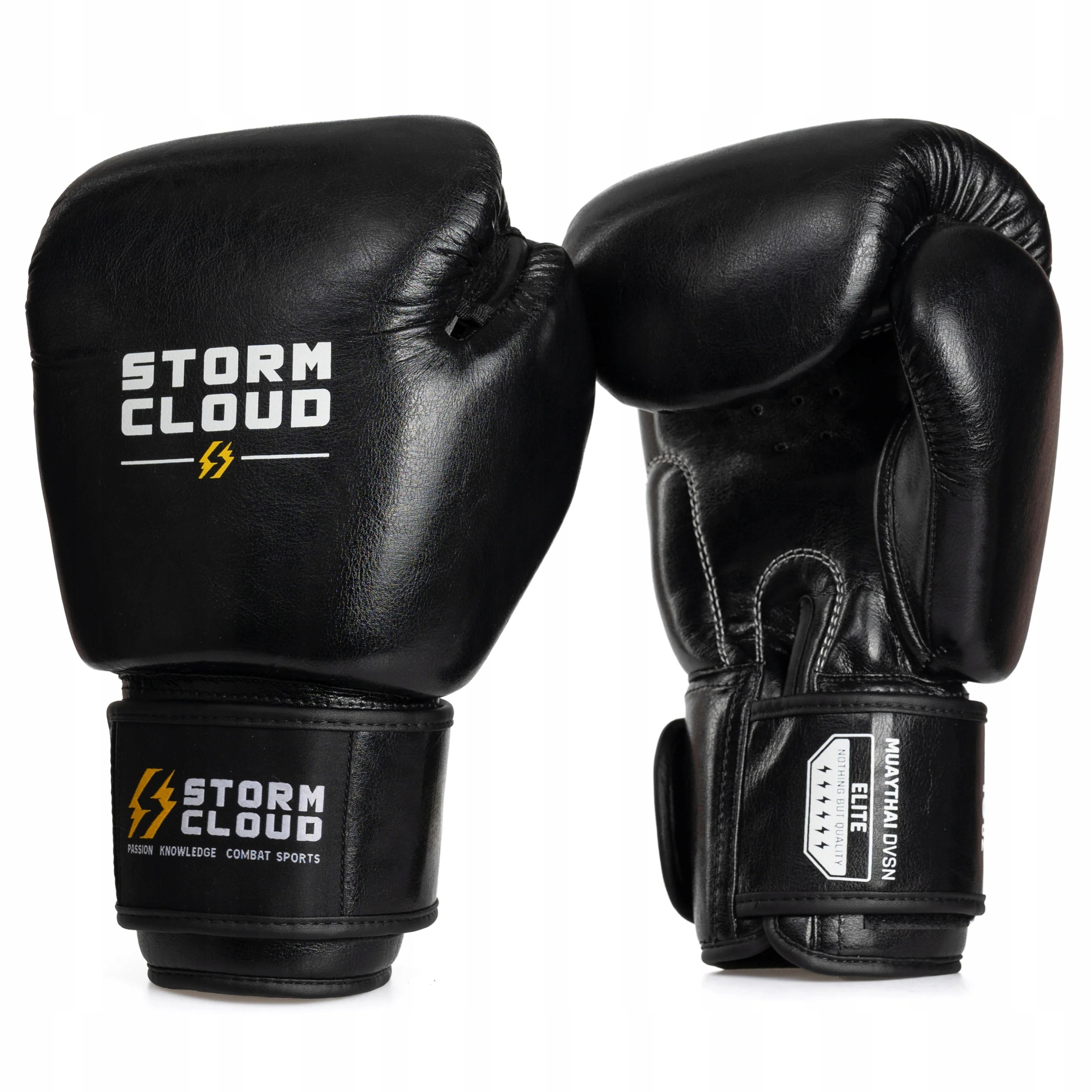 StormCloud Rękawice bokserskie Vanguard Elite Thai Czarne 12 oz