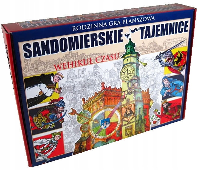 Sandomierskie tajemnice. Wehikuł czasu. Rodzinna gra planszowa Sandomierz