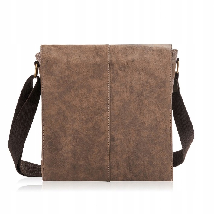 Pánská taška přes rameno do města kabelka přes rameno hnědá, moderní vintage styl