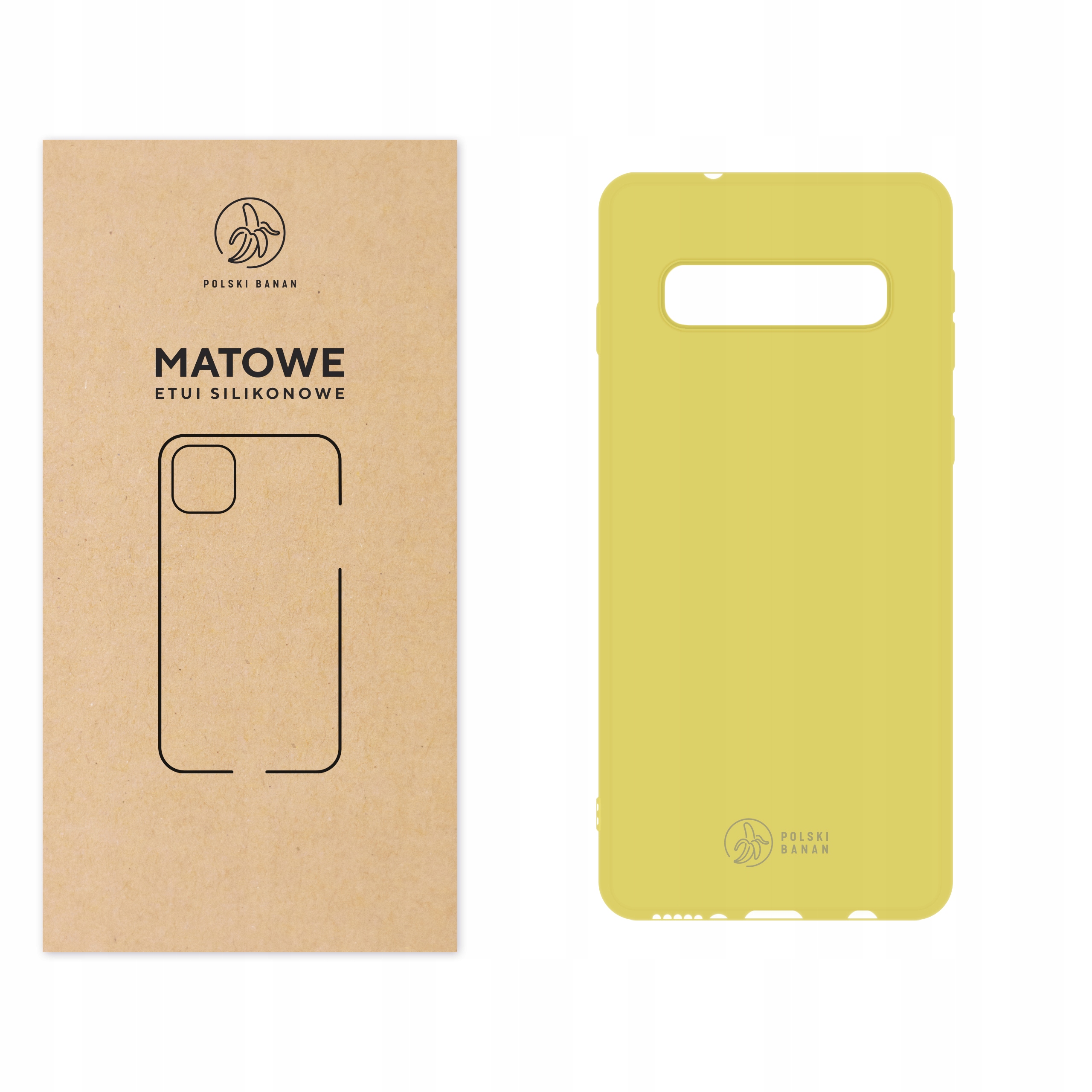 

Etui Matowe do Samsung S10 żółte