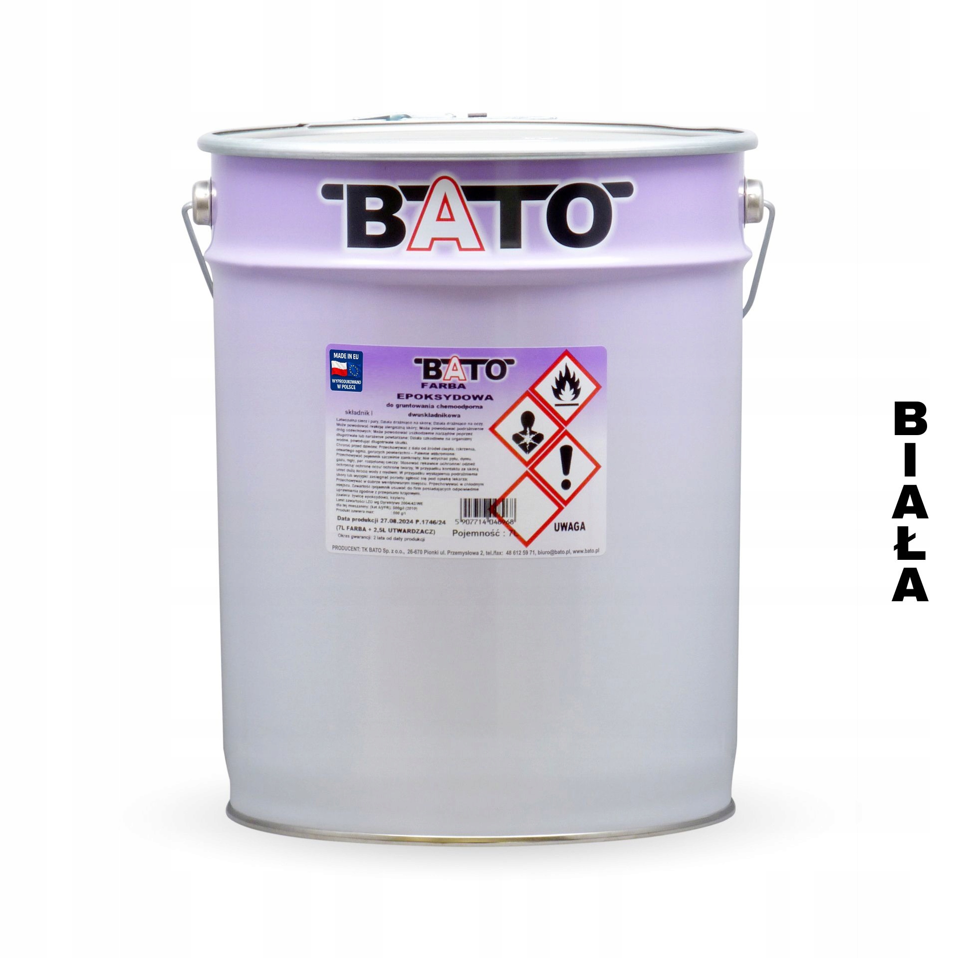 Barva pro chemorezistentní nátěr dvousložková Bílá 9,5L