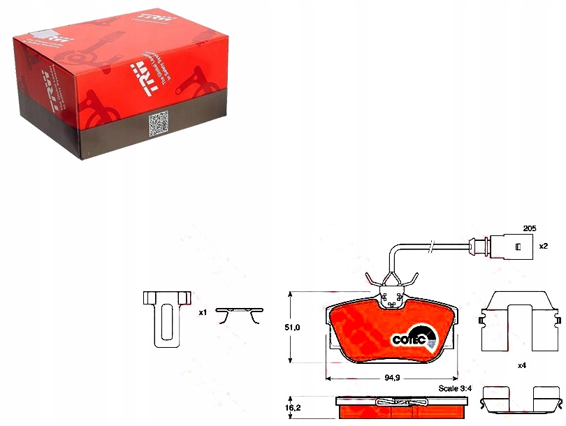 Brzdové Destičky Vw Zadní Sharan Galaxy 00- T4 97- 2