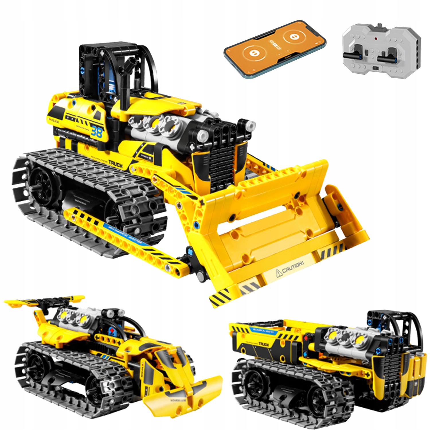 PROGRAMOVATEĽNÝ ROBOT VEĽKÝ KONŠTRUKČNÝ SET APP A DIAĽKOVÉ OVLÁDANIE 452KS