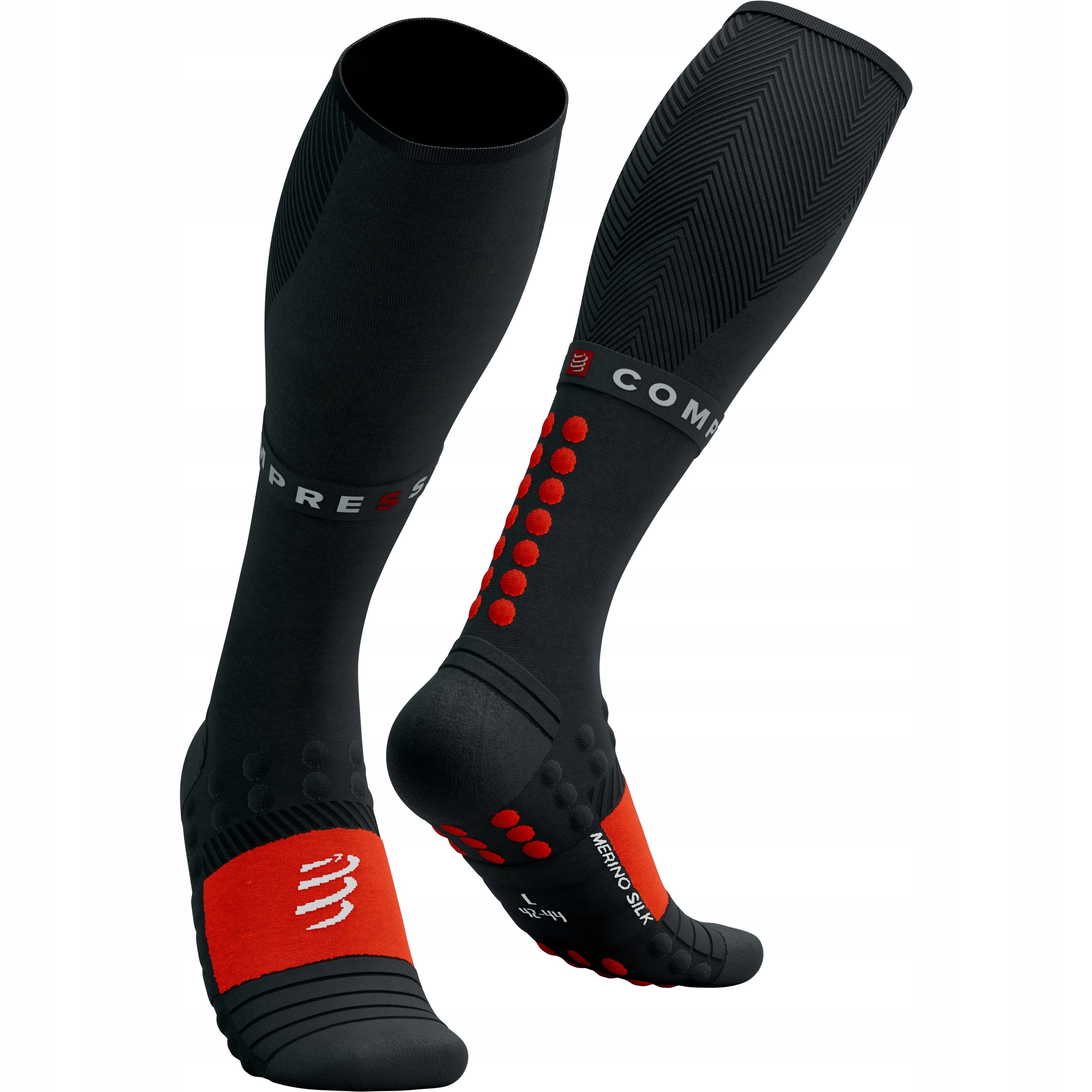 Skarpety Kompresyjne do Biegania Compressport Full Socks Winter Run T4