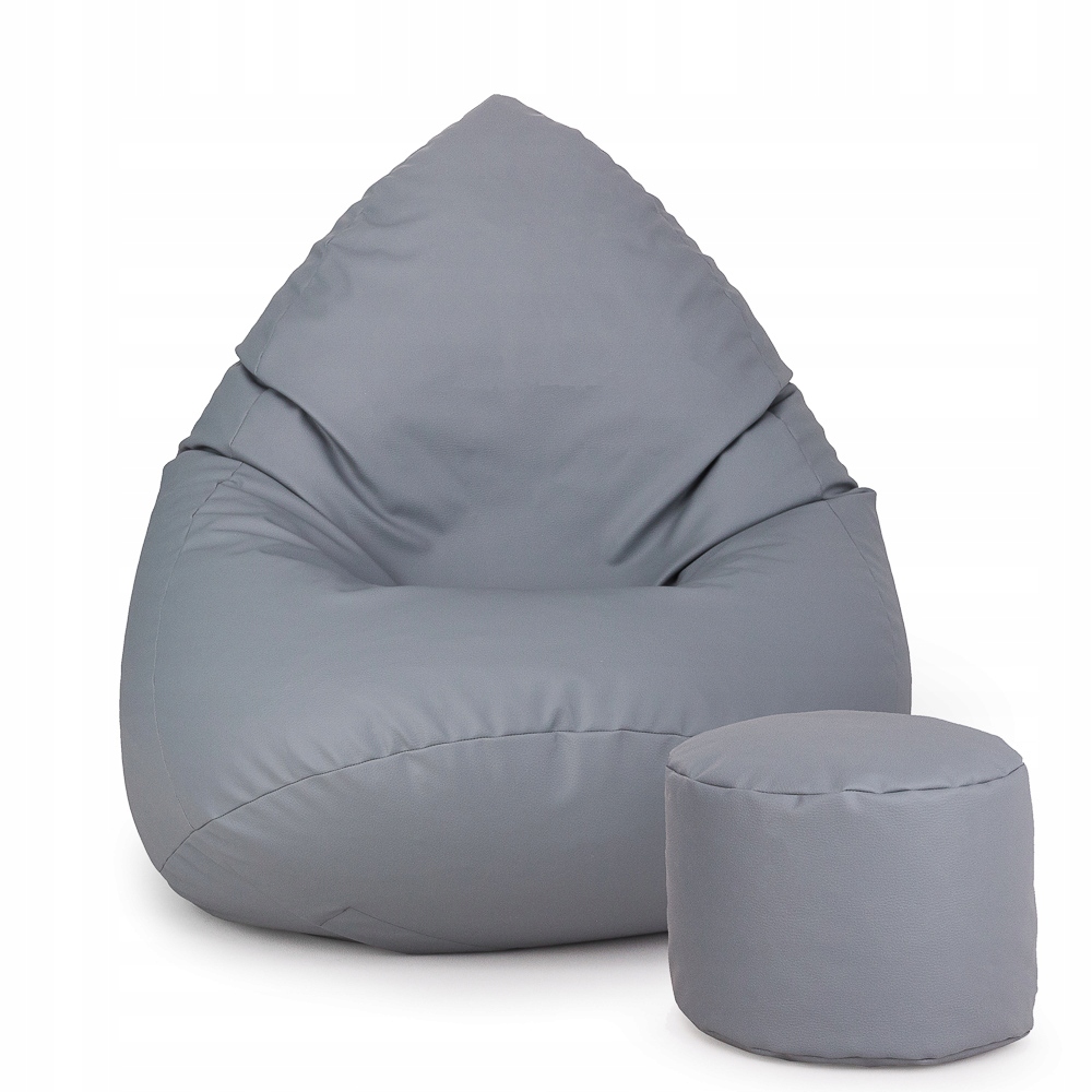 PUFA WOREK SAKO XXXL + GRATIS | MEGA FOTEL PUFY Kod producenta P1 JASNOSZARA