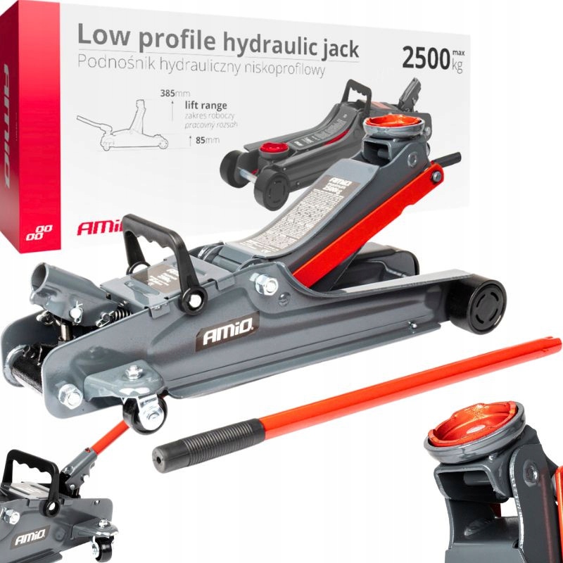 Nízkoprofilový Hydraulický Zdvihák 2.5T 2500KG, Typ Žaba