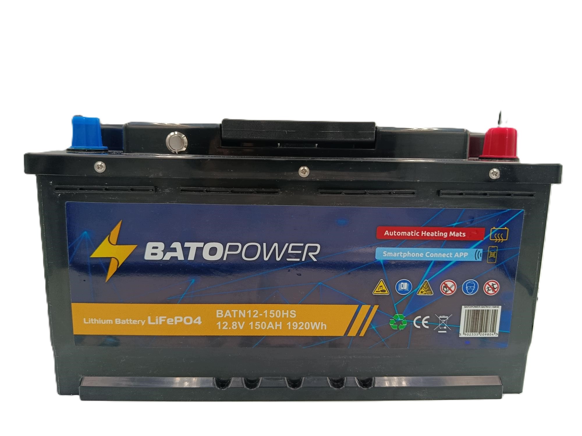Akumulator Litowy LiFePO4 12V 150Ah Bluetooh Maty Do Kampera Łodzi Ups