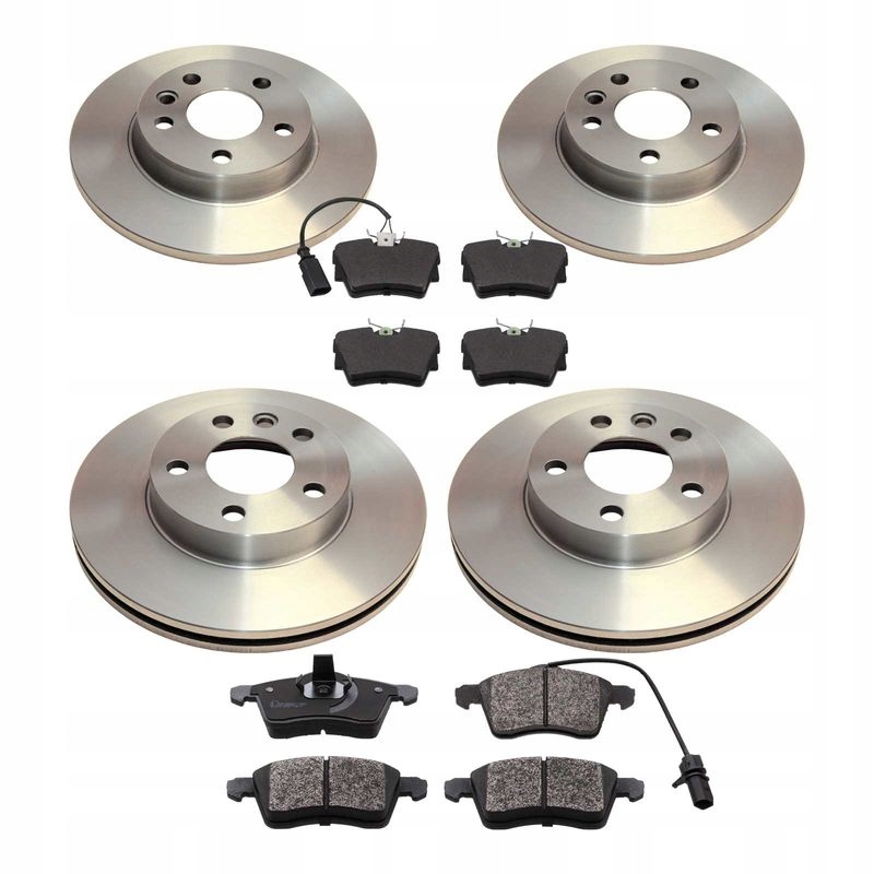 TARCZE KLOCKI przod tyl TRANSPORTER T4 kola 15