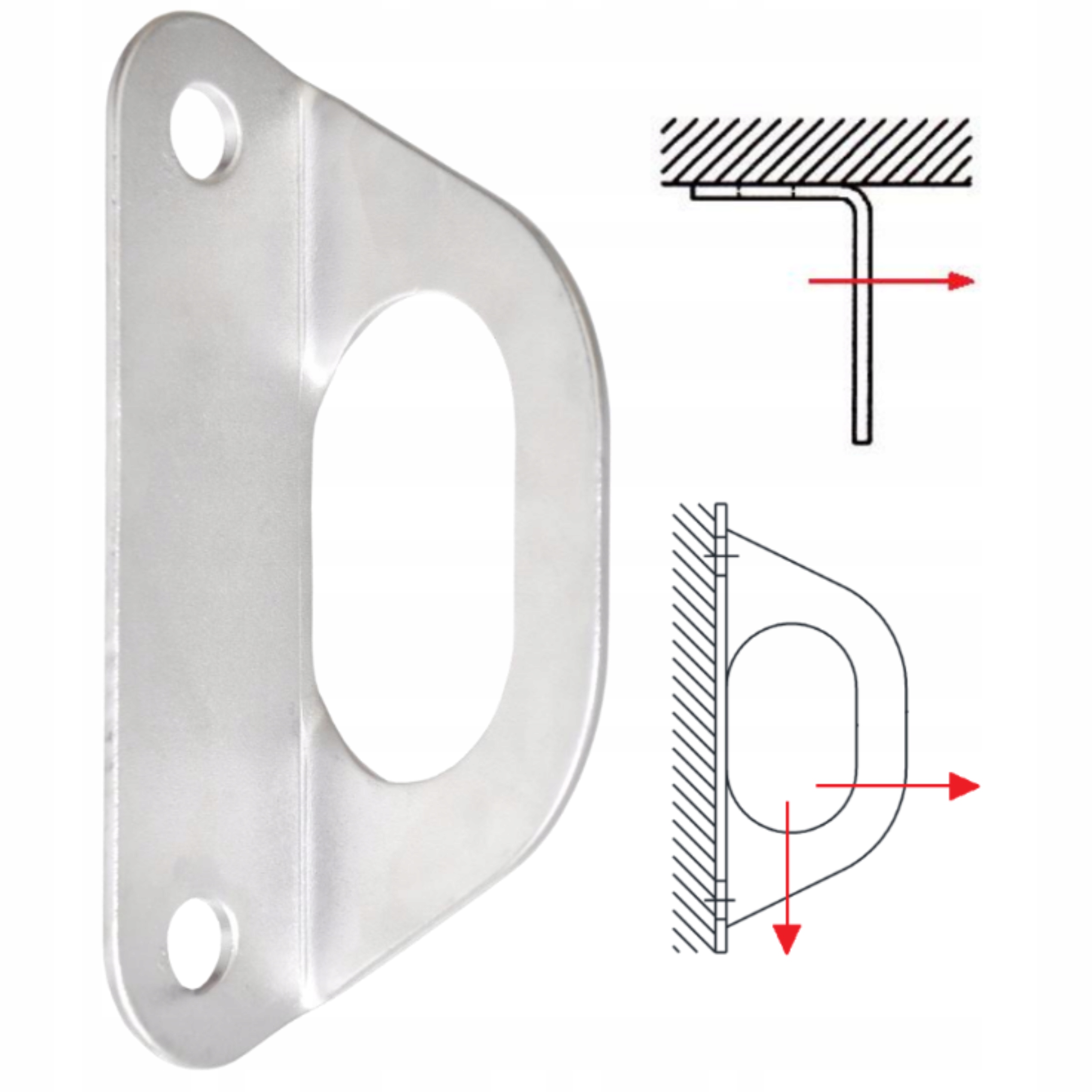 Punkt Kotwiczenia Stal Nierdzewna 3 kierunkowy Poziom Pion Po przekątnej