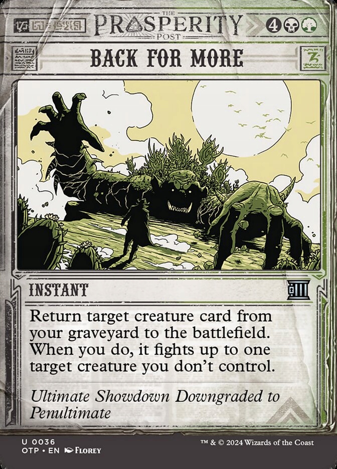 [mtg] Back for More (otp) [borderless, Showcase]