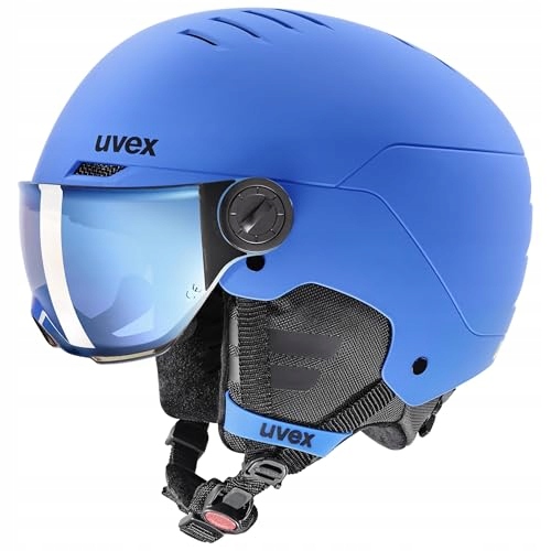 Uvex rocket jr visor, Unisexová lyžařská přilba pro mládež 51-55 cm