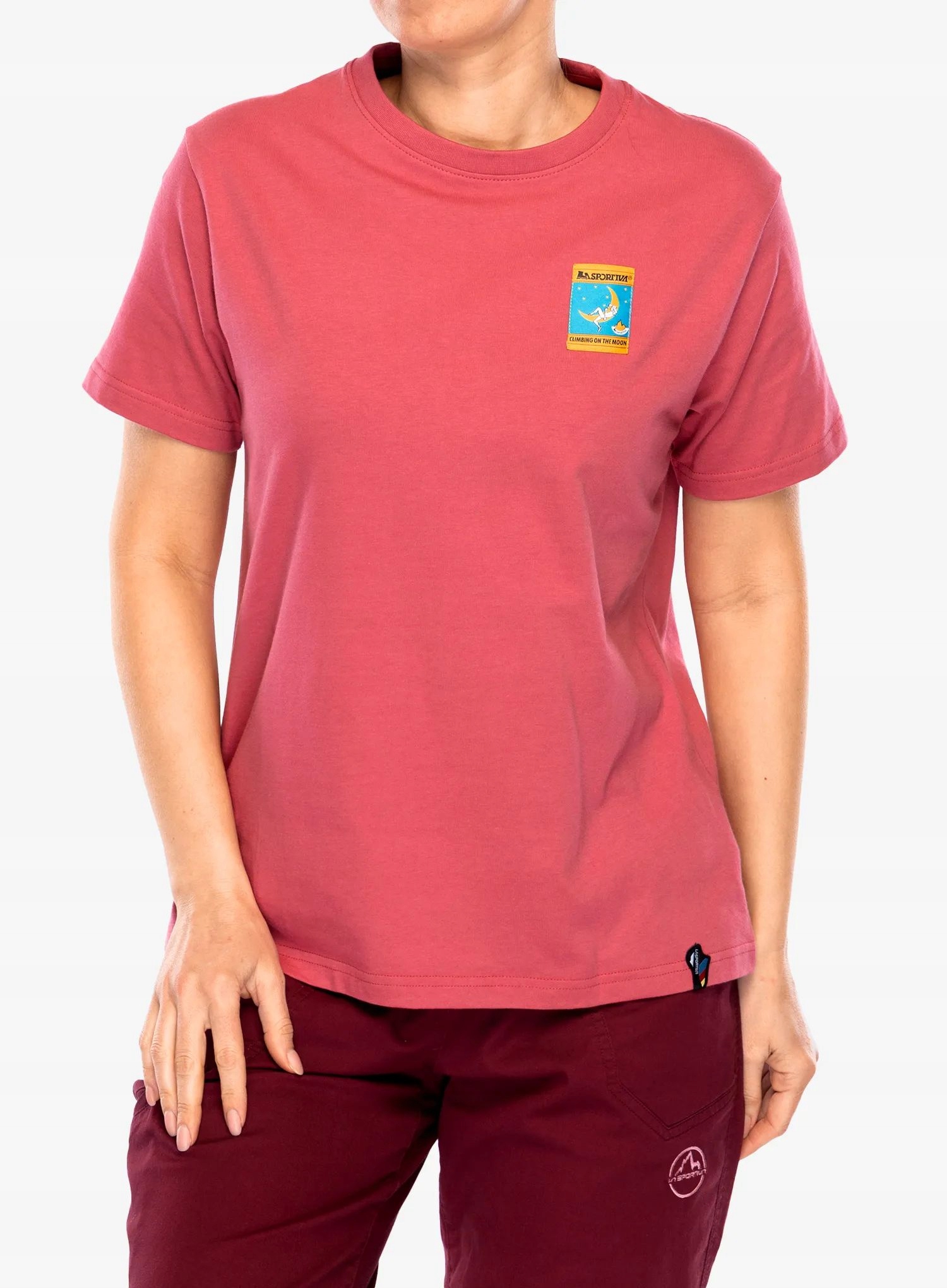 Koszulka bawełniana damska La Sportiva Moon Climb T-Shirt rosebay Xs