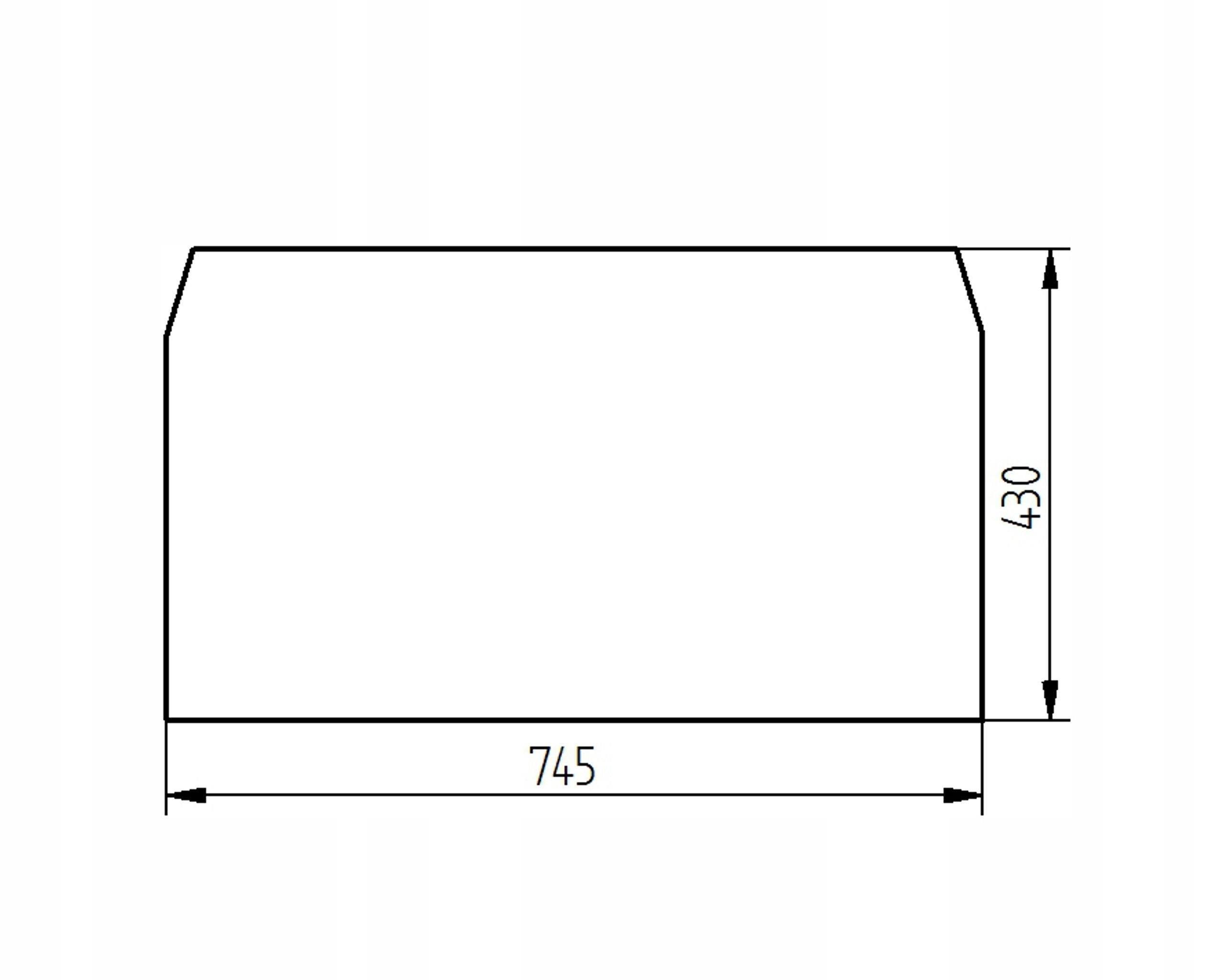 sklo teleskopický nakladač Jcb střešní 827/30432