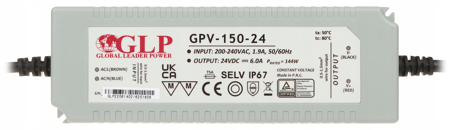Impulzný napájací zdroj 24V/6A/GPV