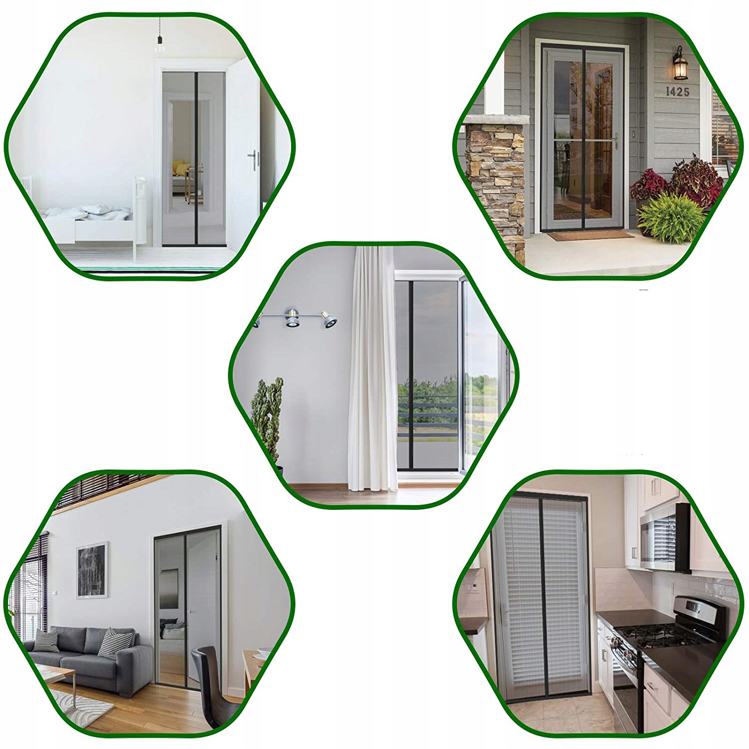 MOSKITIERA MAGNETYCZNA DRZWI 100 x 210/220cm Wysokość maksymalna 210 cm