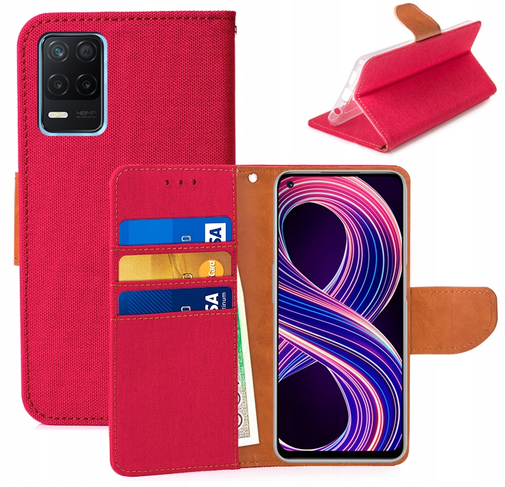 

Etui Portfel Canvas Do Realme 8 5G