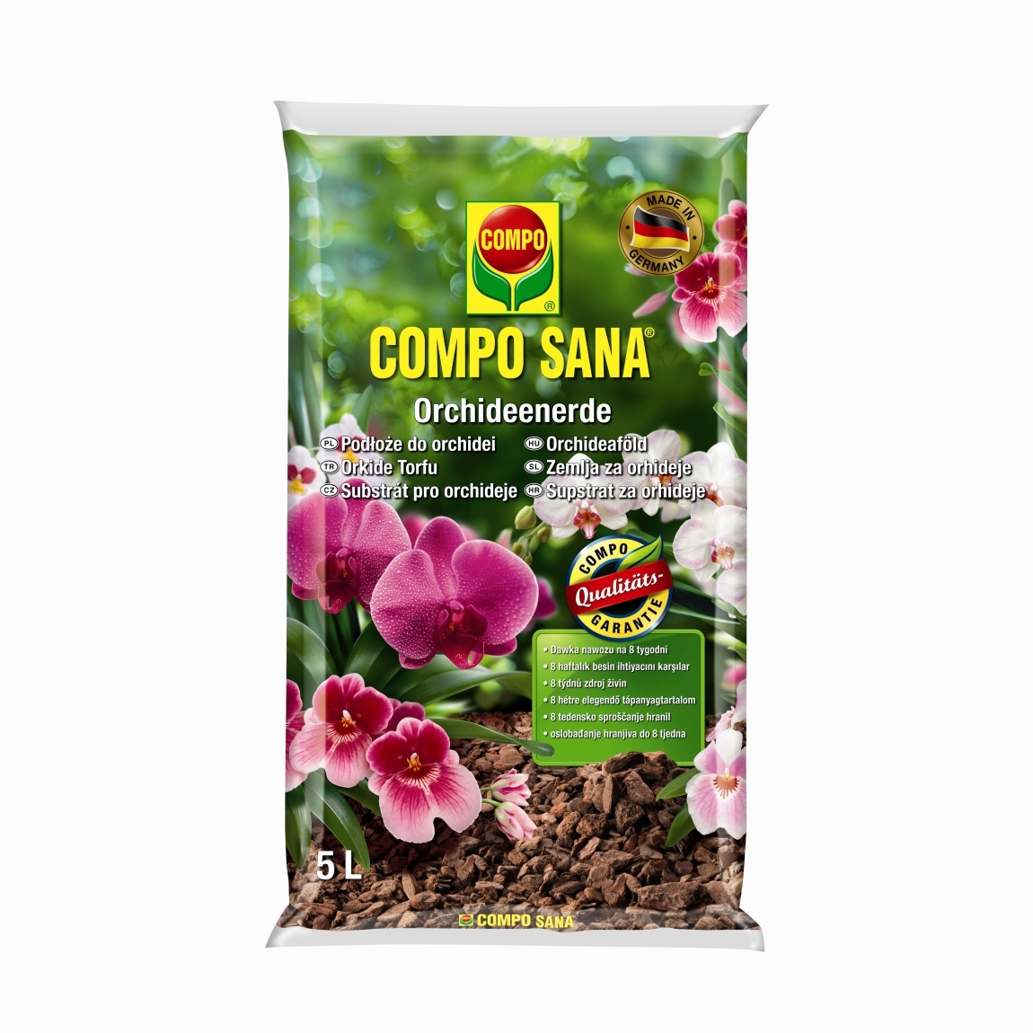 COMPO Podłoże do orchidei storczyków 5 L EAN (GTIN) 4008398516116