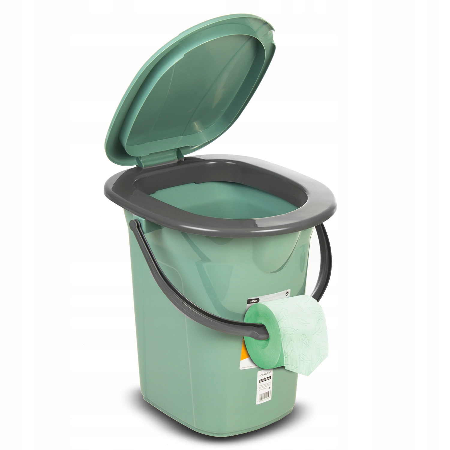 TOALETA PRZENOŚNA TURYSTYCZNA WIADRO WC 19L GREENBLUE GB320GG Kod producenta 74279