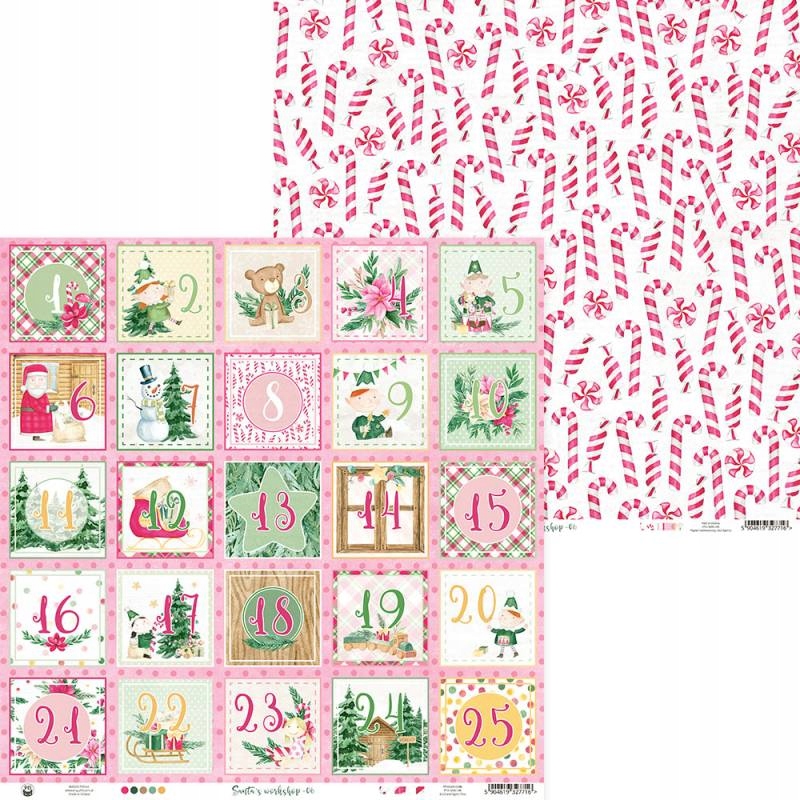 Papier do scrapbookingu 30x30 P13 Santa's workshop 06