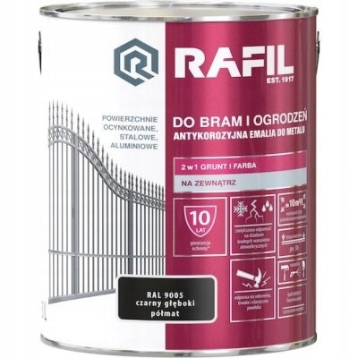 

Rafil Do Bram I Ogrodzeń 3L Czarny Półmat