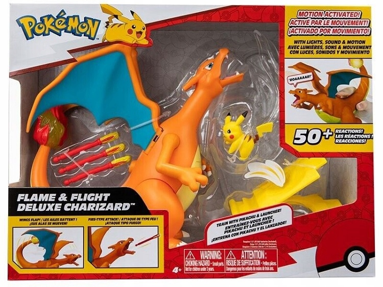 Figurka Jazwares Pokémon Charizard Pikachu