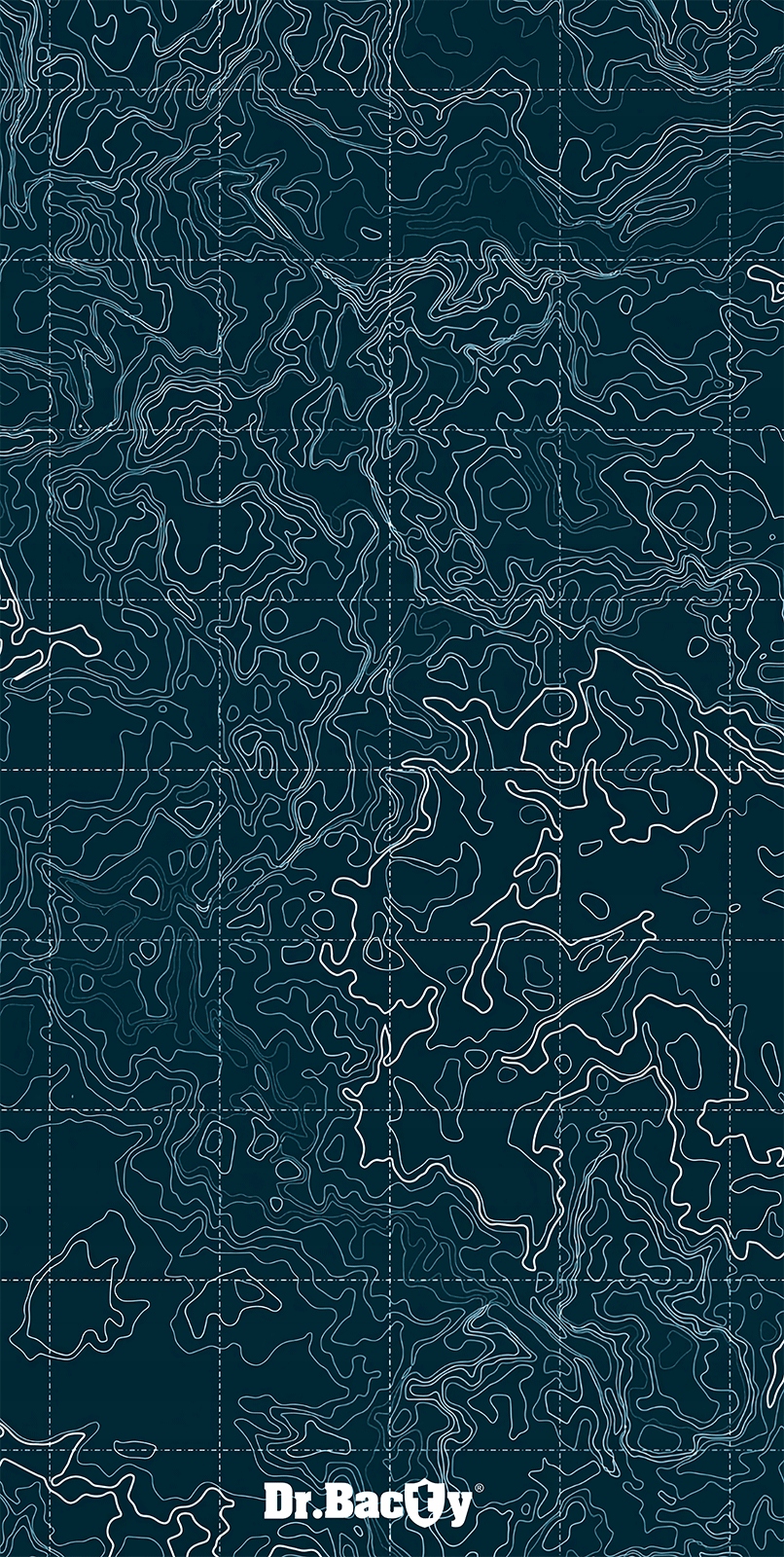 Ręcznik szybkoschnący Dr.Bacty dwustronny kąpielowy na basen map 70x140 cm