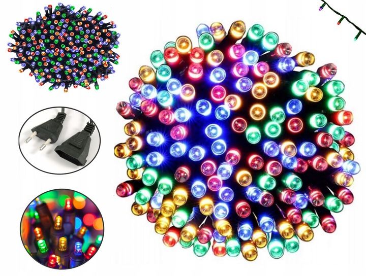 

Lampki Wielokolorowe Choinkowe 300 Led Zew/wew