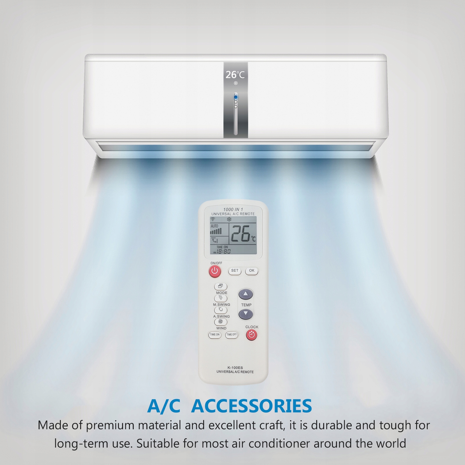 UCHWYT ZDALNEGO KLIMATYZATORA ZASILANIA KLIMATYZATORA Marka bez marki