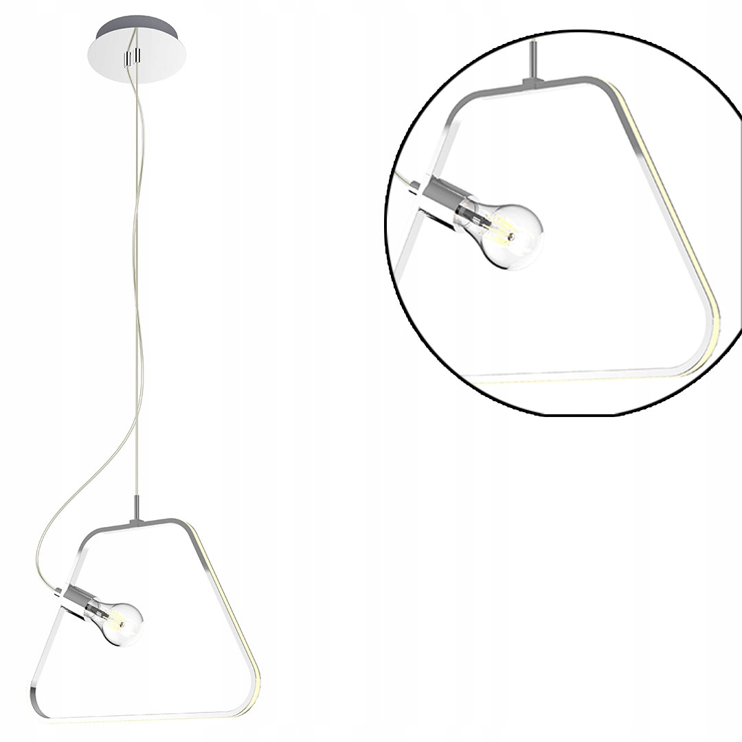 Závěsná stropní Lampa 1X60W E27 Led 12W 4000K