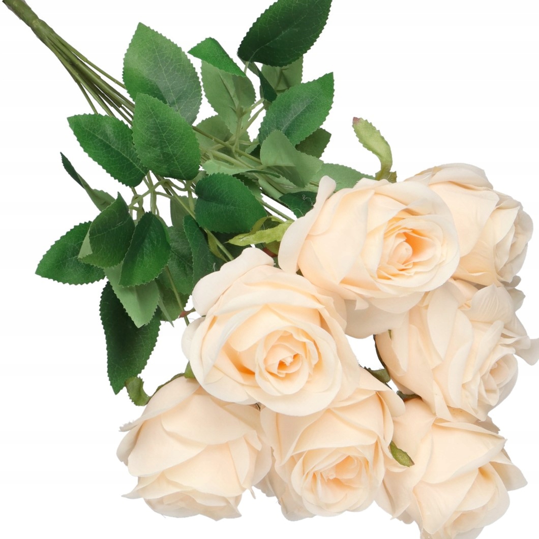 SZTUCZNE KWIATY ROŚLINY RÓŻA RÓŻE BUKIET 50CM Wysokość maksymalna 50 cm