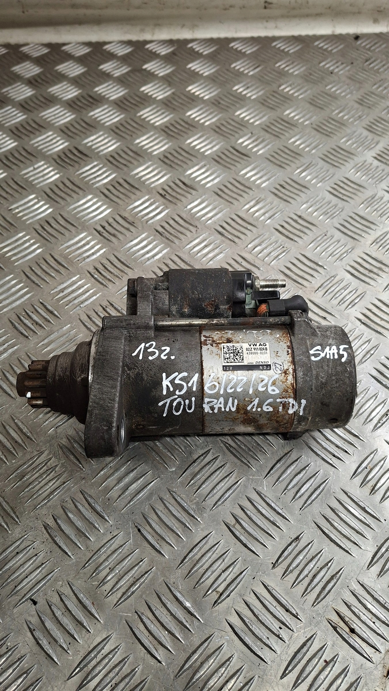 starter 13z. VW TOURAN II 1.6TDI