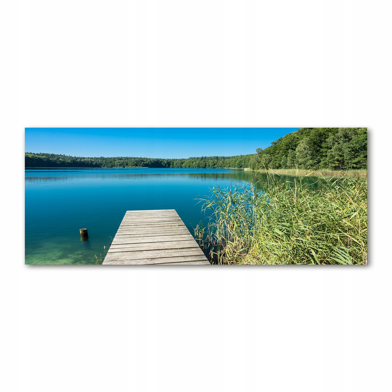 

Foto obraz szkło akryl Molo nad jeziorem 125x50 cm