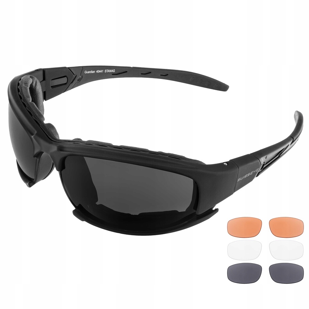 Balistické taktické ochranné brýle Swiss Eye Guardian Black