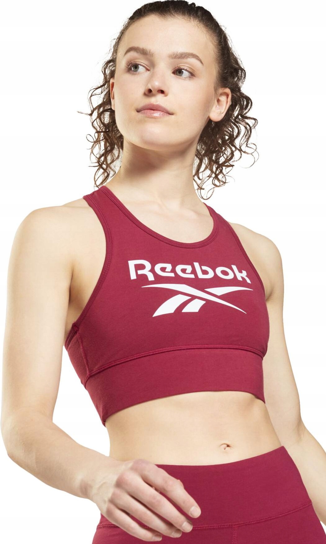 Stanik sportowy Reebok Identity Bl Cotton Bralet H50356