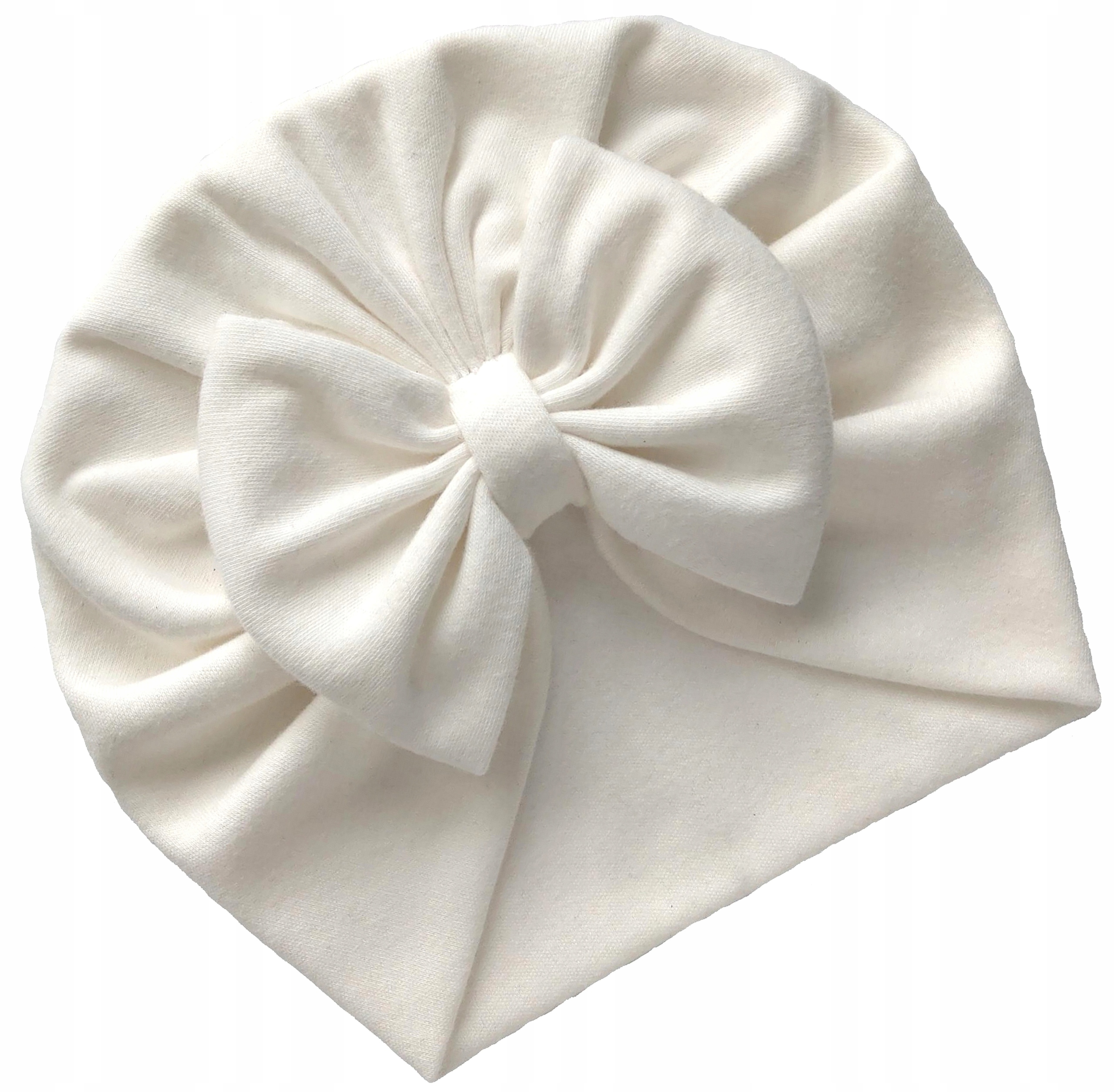 

Czapka niemowlęca Turban kokarda Chrzest 6-12