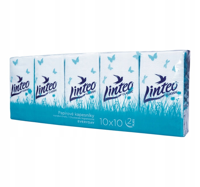 

Chusteczki higieniczne Linteo Classic 10x10 sztuk