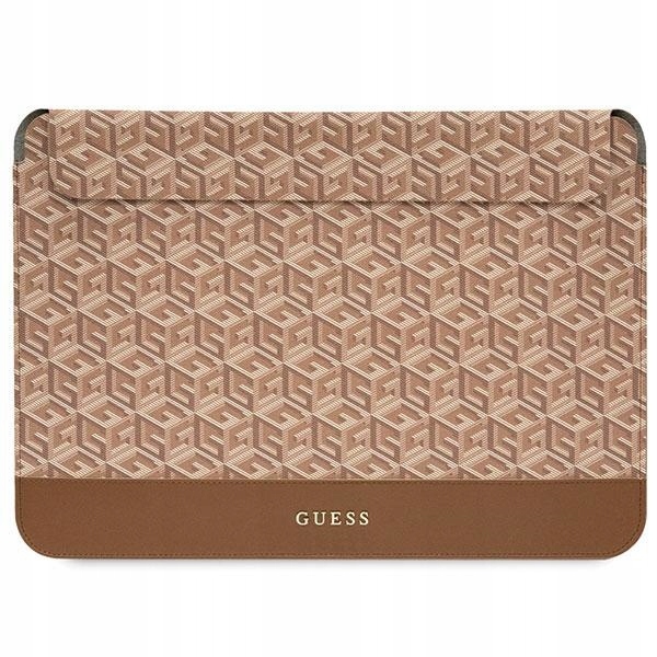 Guess Sleeve GUCS14HGCFSEW 14" hnedá/brown GCube Stripes