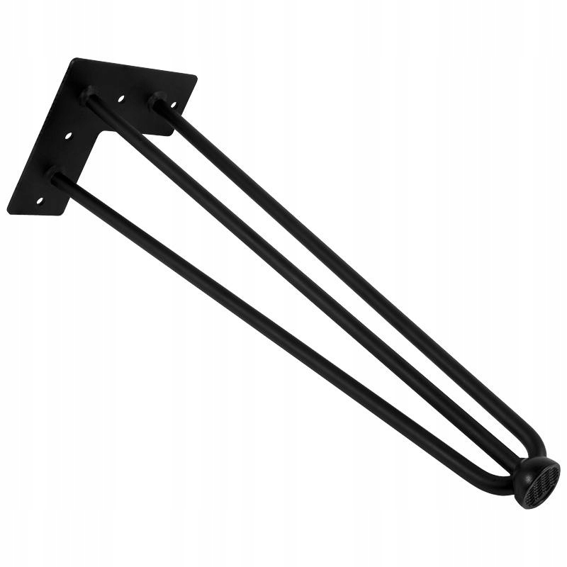 

Noga Meblowa Hairpin 3 Pręty 406 MM Loft Czarna
